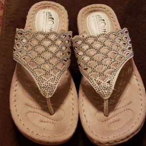 Cliffs by White Mountain White & Silver rhinestone